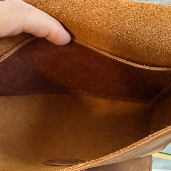 Portland Leather Caramel Brown Leather Crossbody - Picture 7 of 10